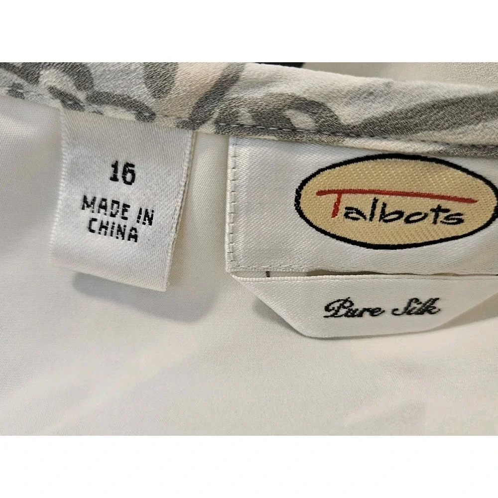 Talbots Vintage 100% Silk Skirt 16 A-Line Fairy Grunge 90's Y2K Womens Midi